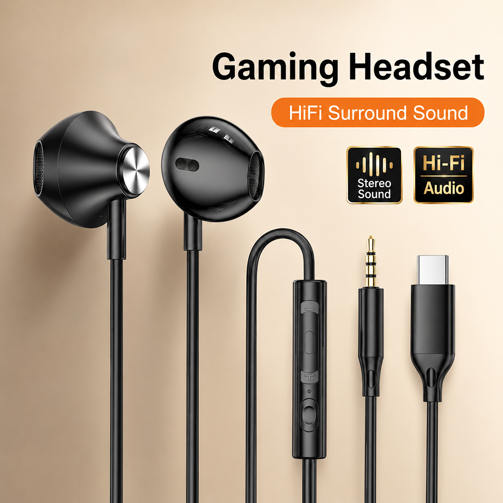 Tablet Gaming Accessories - Hi-Fi наушники с объемным звуком и
