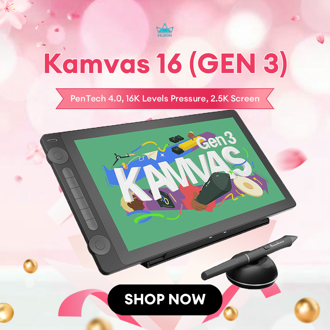 Graphic Tablet Accessories - Графический планшетный монитор Huion Kamvas 16