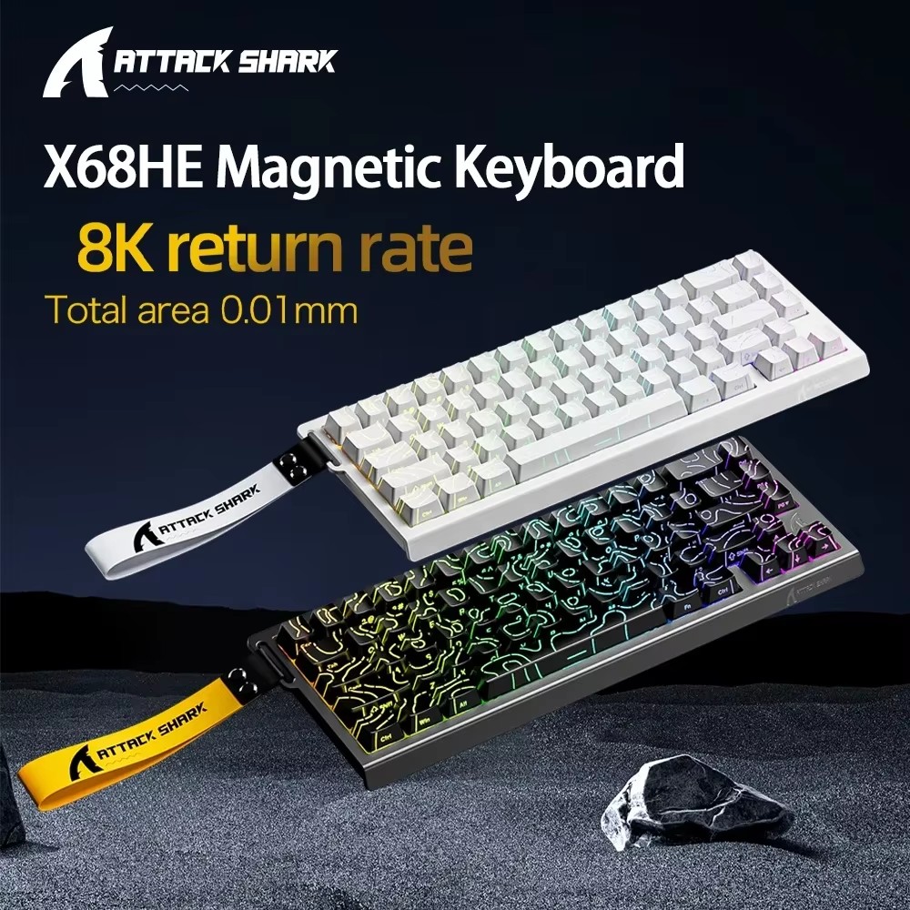 Tablet Accessories Gifts - ATTACK SHARK X68HE Магнитная механическая клавиатура