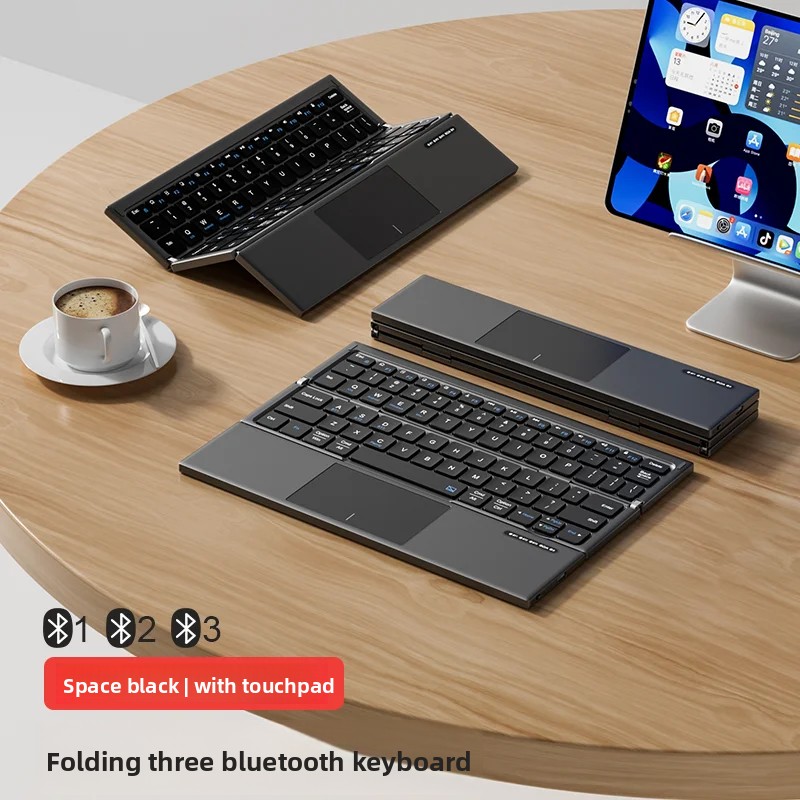 Tablet Accessories Gifts - Клавиатура для планшета, тройного сложения, с