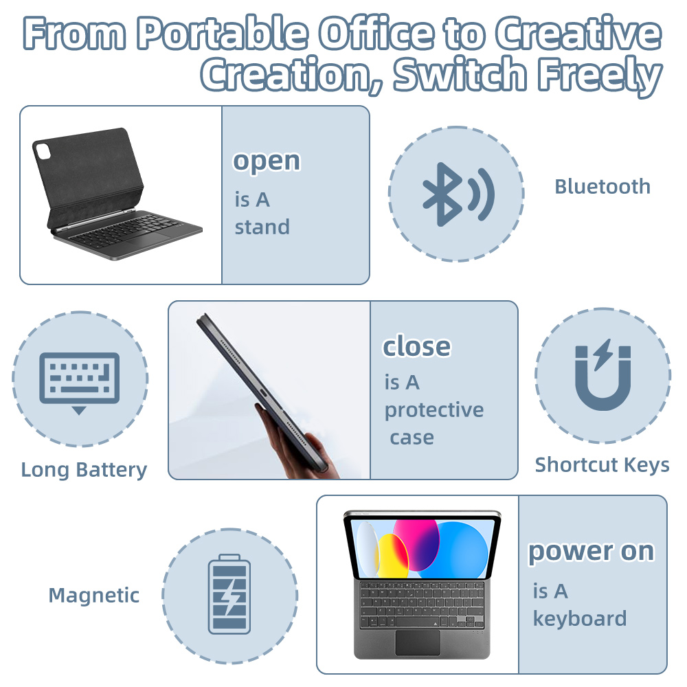 Магнитный смарт-чехол Magic Ke – обзор и цена Tablet Accessories Keyboard