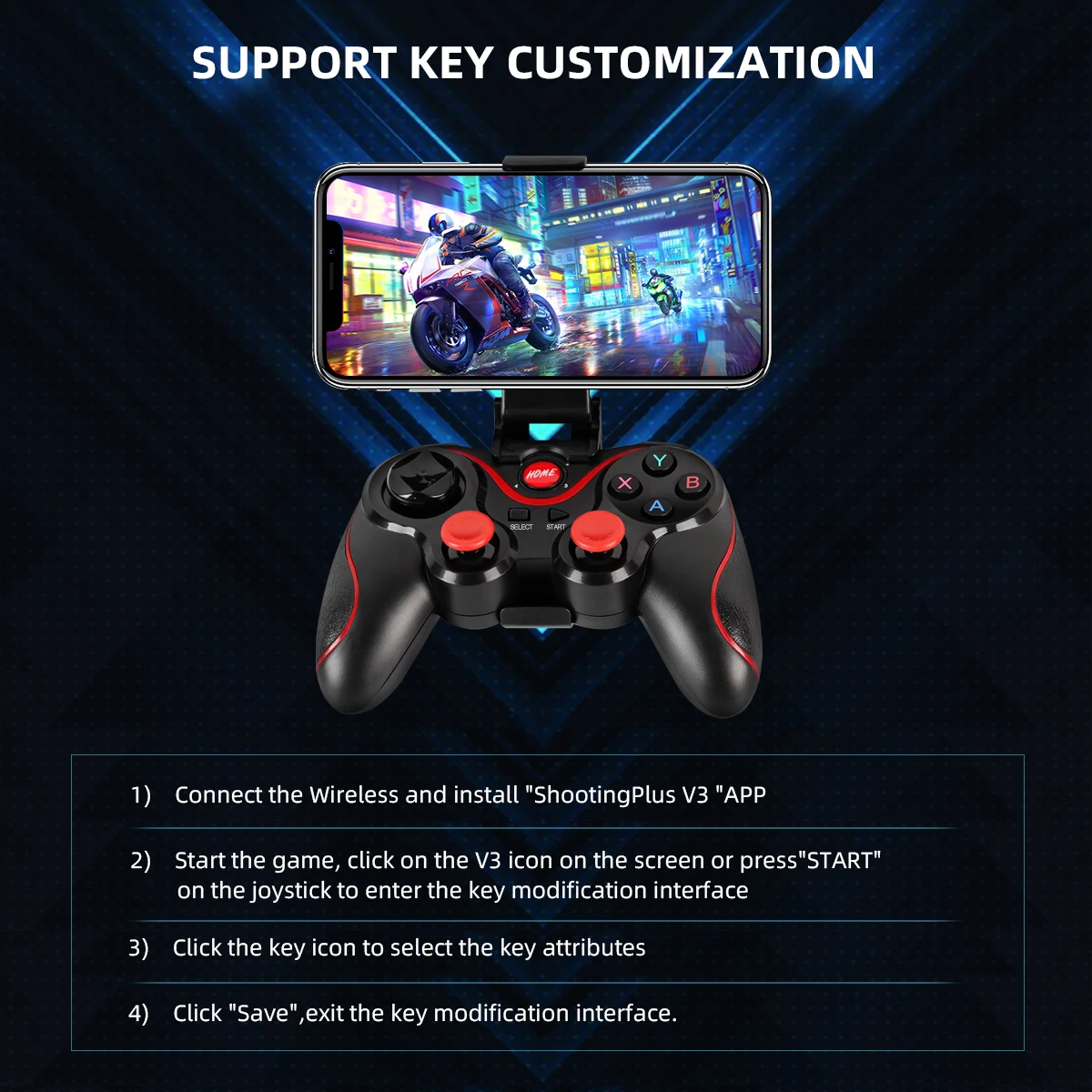 GAMINJA беспроводной Bluetooth – обзор и цена Tablet Gaming Accessories